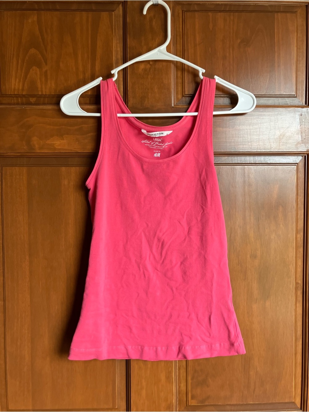 H&M Bright Pink Scoop Neck Tank Top